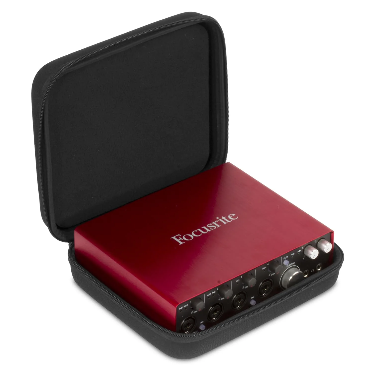 UDG Creator Focusrite Scarlett 4i4/ Clarett 2Pre/ 4Pre/ NI Komplete Audio 6 MK2 Hardcase Black - Image 7