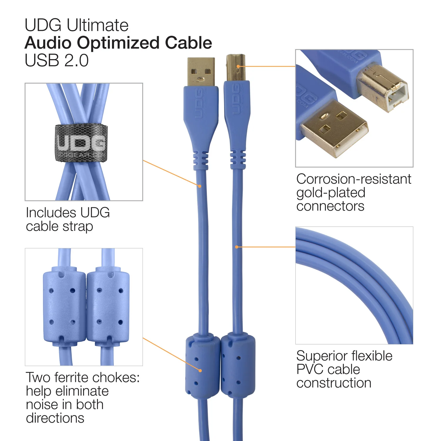 UDG Ultimate Audio Cable USB 2.0 A-B Straight - Image 24
